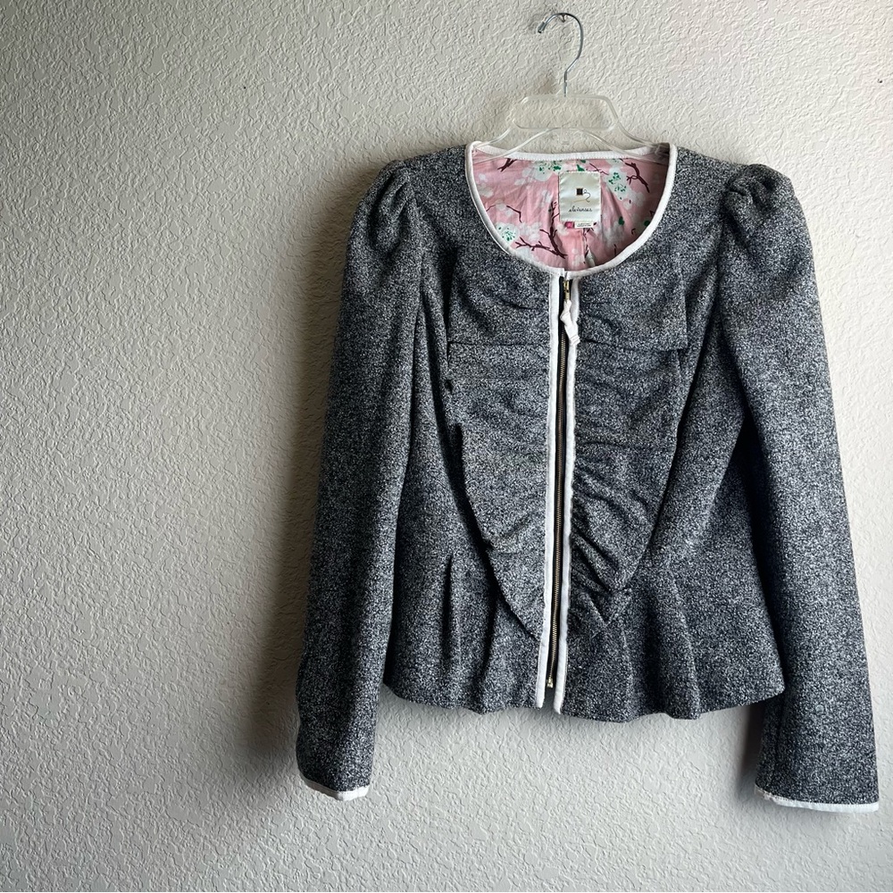 Anthrologie Charcoal Gray Women's Blazer
